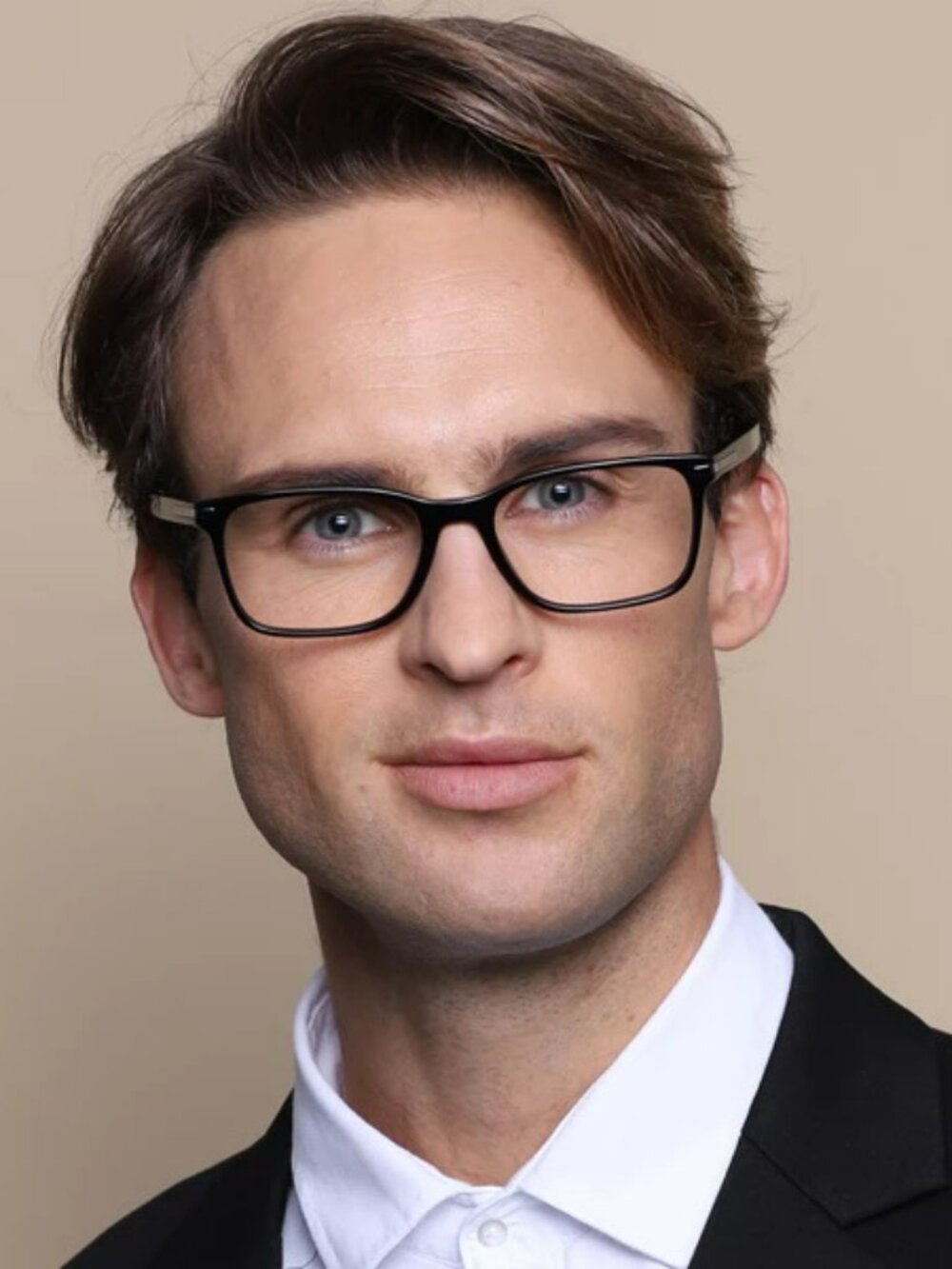 PRADA PR14WV 1AB1O1 BLACK SQUARE EYEGLASSES